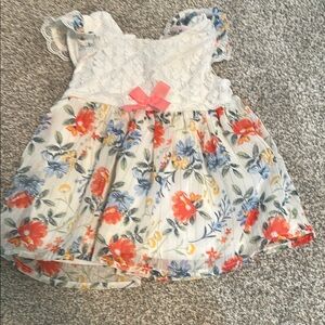 Little Lass Baby Dress with Floral and Lace